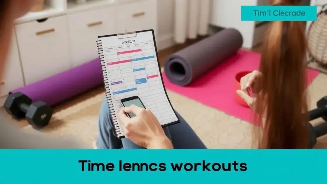 building a consistent routine with limited time