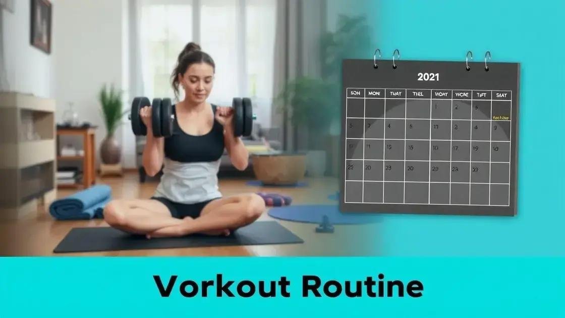 building a personalized workout routine that sticks
