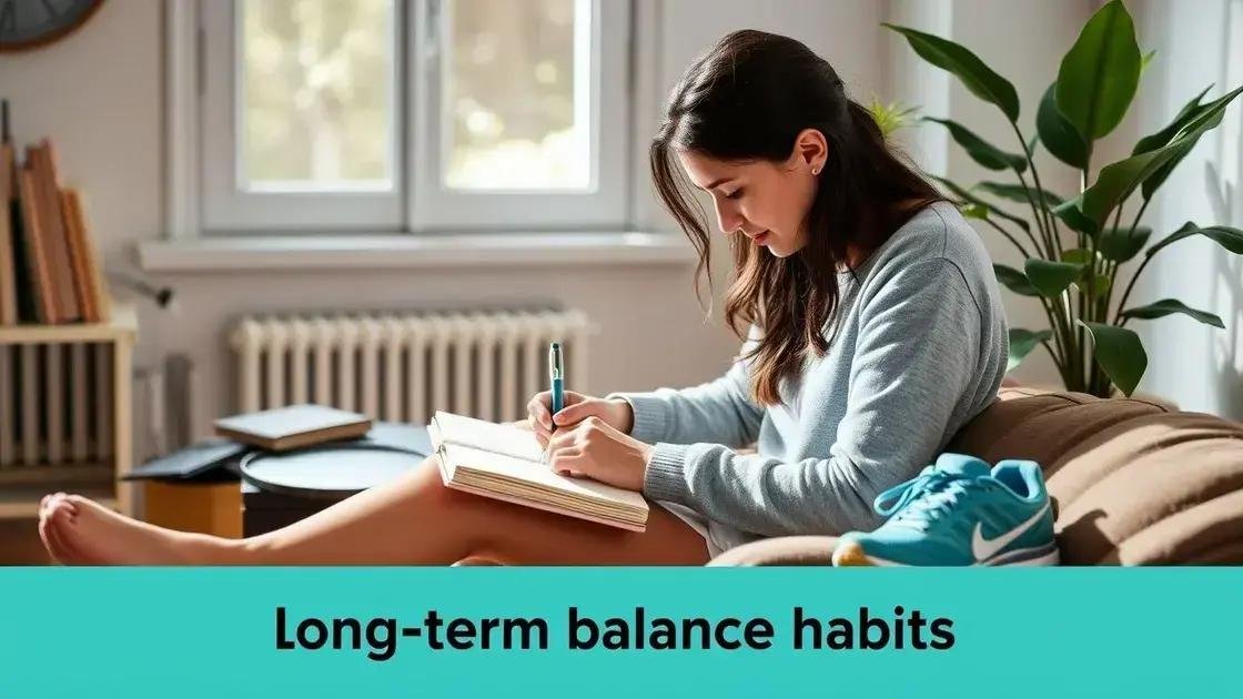 building habits that support long-term balance