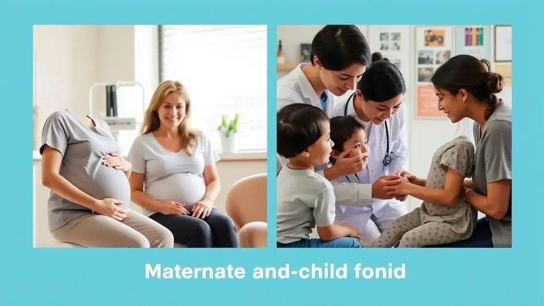 child and maternal health services