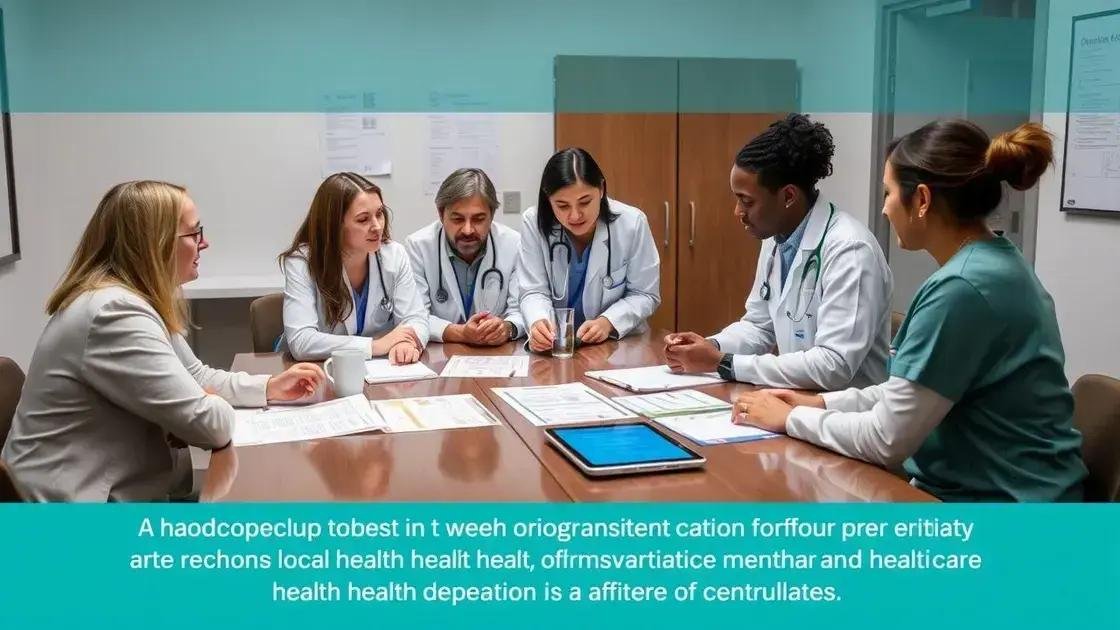 collaboration with local healthcare providers