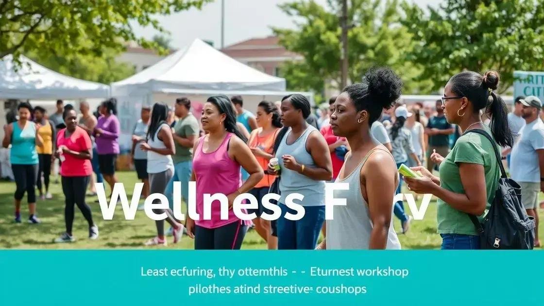 community wellness programs and events