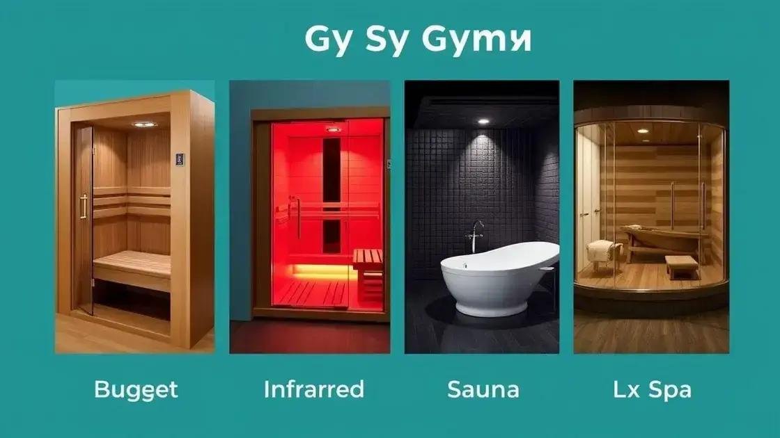 comparison with other gym sauna offerings
