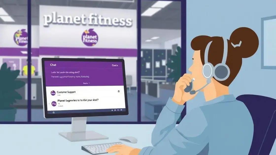 contacting Planet Fitness customer service