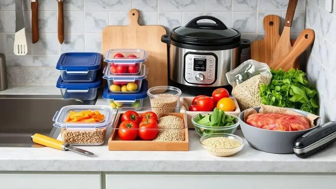 essential tools and ingredients for easy meal prep