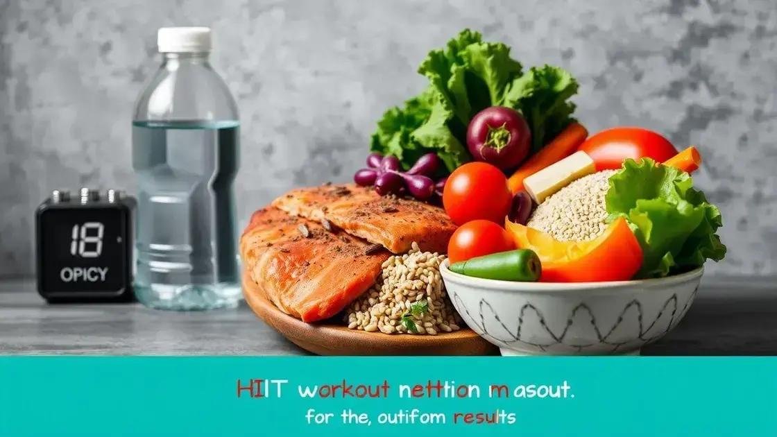 how to combine hiit with diet for optimal results