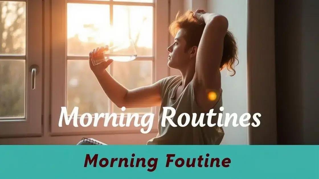 simple morning routines to set a positive tone simple morning routines to set a positive tone