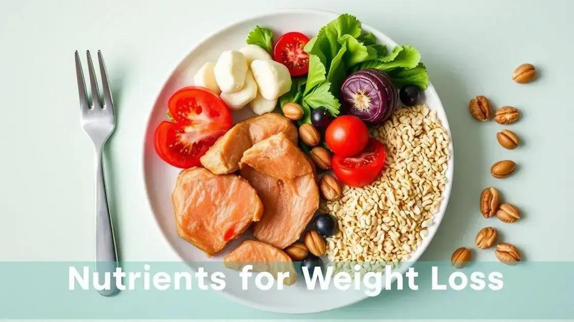 The Best Nutrients for Weight Loss: What You Need in Your Diet