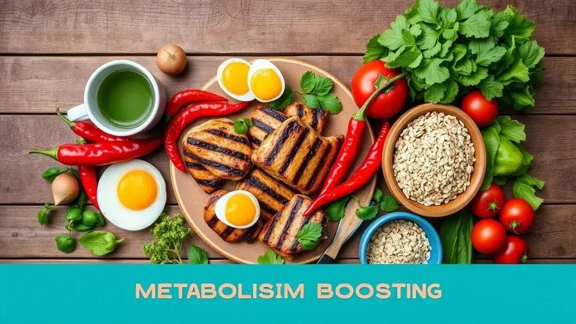 Top metabolism-boosting foods to include in your diet
