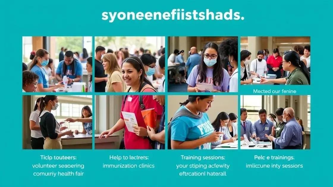 ways to get involved and volunteer with health programs