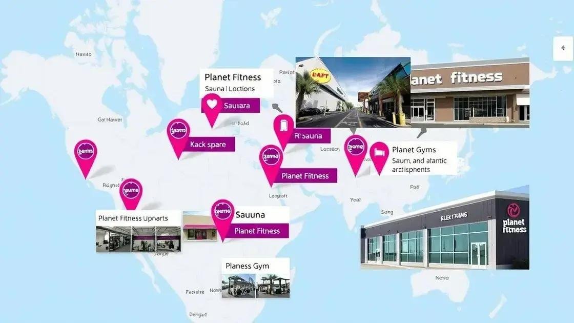 which planet fitness locations have saunas